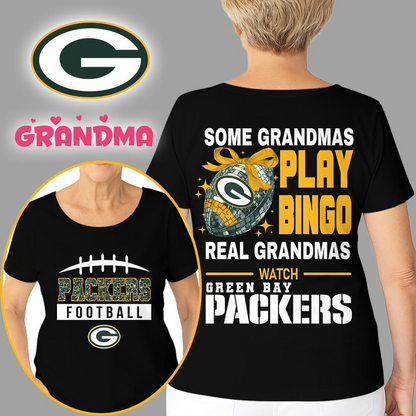 Premium NFL X GB Football Grandmas Fan 3D SHIRT  NDT NHM
