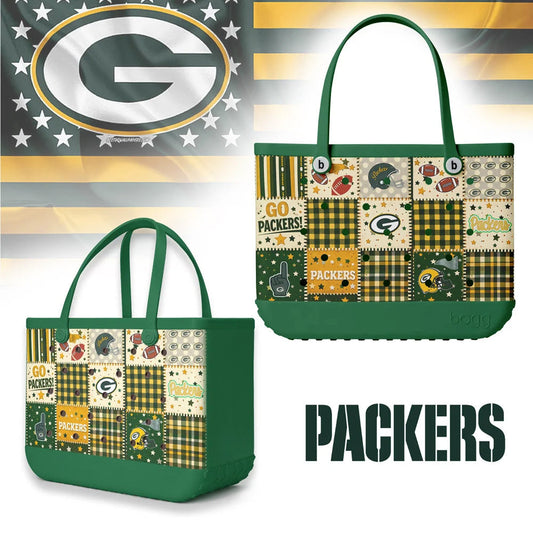 Premium NFL X GBP Patchwork Design Beach Tote Bag NDT NTN