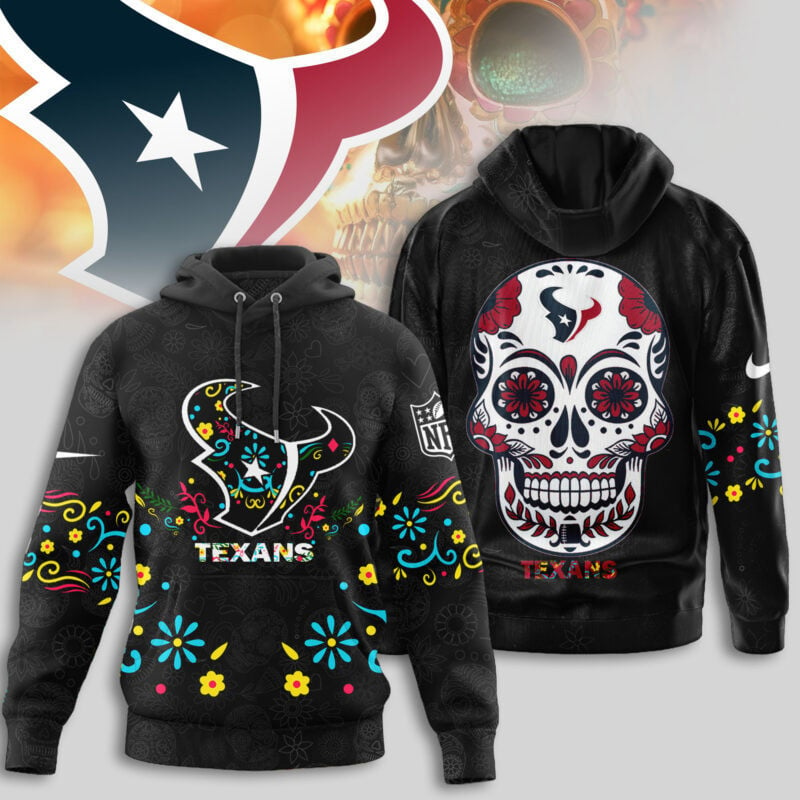 Premium NFL X HOU  Dia de los Muertos Limited Editions Hoodie NDT NHM