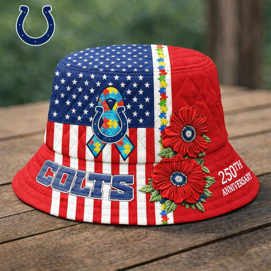 Premium NFL X IC  Autism 250th Anniversary Bucket Hat  NDT VHM