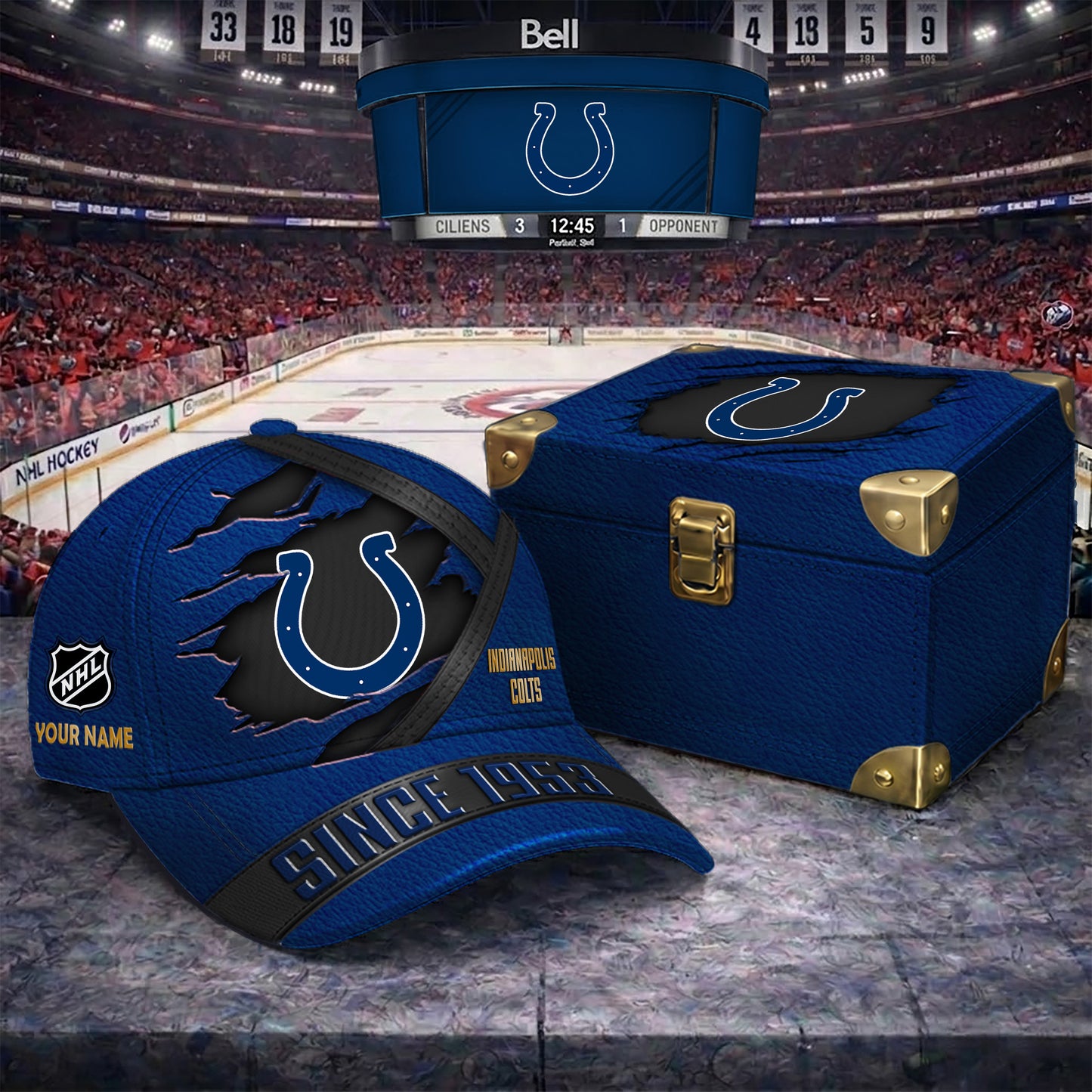 Premium NFL X IC CUSTOM NAME CRACK HAT NDT NTN 050526