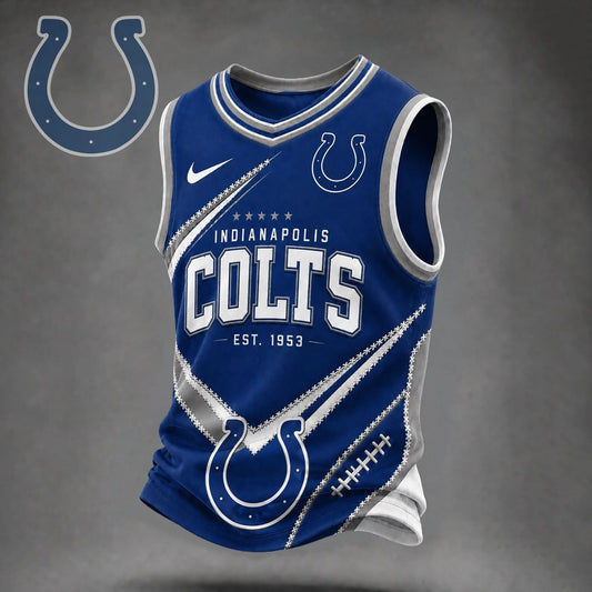 Premium NFL X IND Game Day V-neck Tank Top Shirt NDT NHM 030626