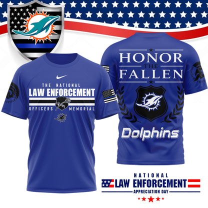 Premium NFL X MIA The National Law Enforcement 3D Shirt NDT LVH 050626