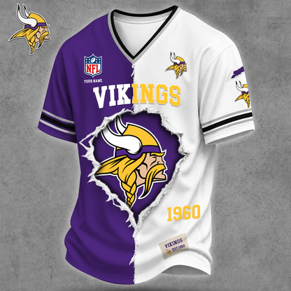 Premium NFL X MV Game Day Streetwear V-neck  Shirt NDT VHM 040626