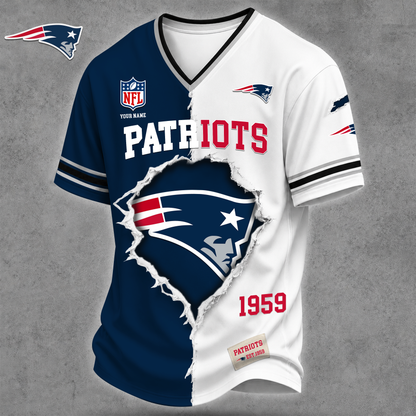 Premium NFL X NEP Game Day Streetwear V-neck  Shirt NDT VHM 040626