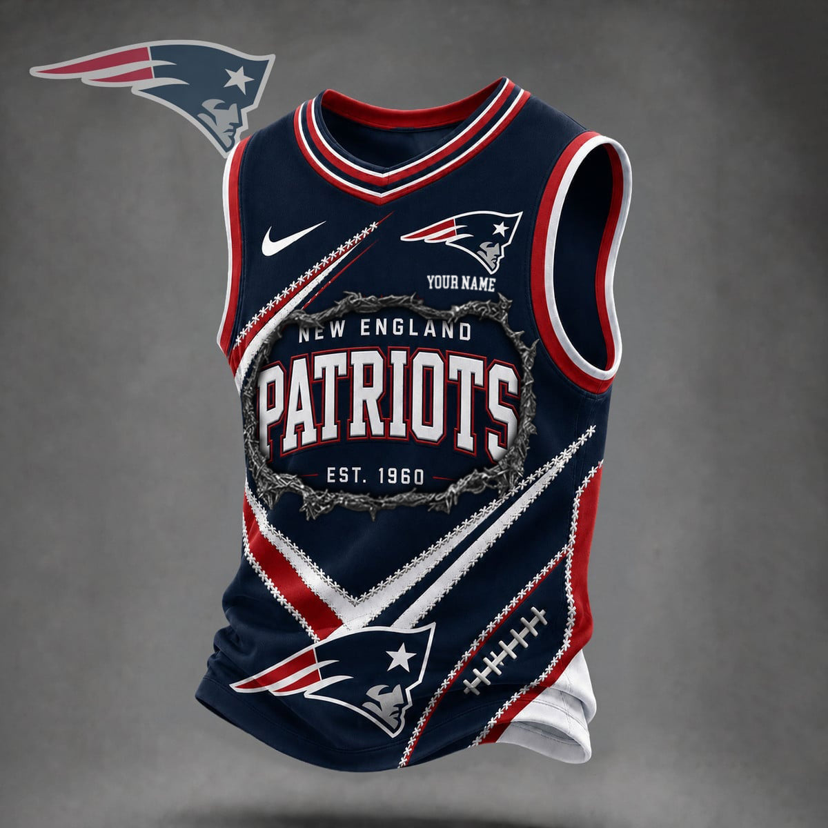 Premium NFL X NEW Game Day V-Neck Tank Top Shirt V3 NDT NHM 080626