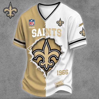 Premium NFL X NOS Game Day Streetwear V-neck  Shirt NDT VHM 040626