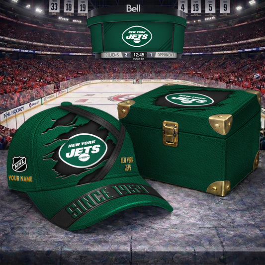 Premium NFL X NYJ CUSTOM NAME CRACK HAT NDT NTN 050526