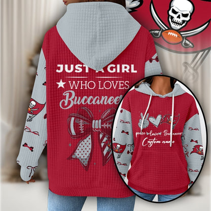Premium NFL X TB Women's Waffle Hoodie NDT NHM