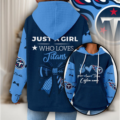 Premium NFL X TEN Women's Waffle Hoodie NDT NHM