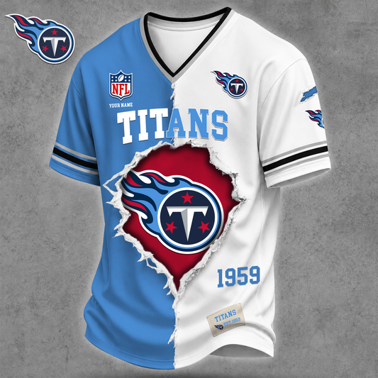 Premium NFL X TT Game Day Streetwear V-neck  Shirt NDT VHM 040626
