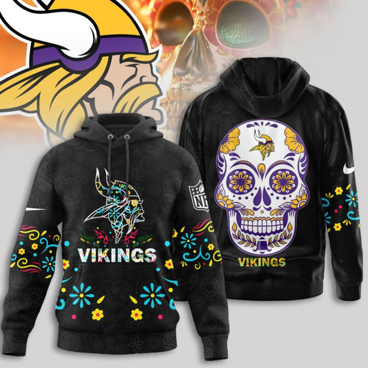 Premium NFL X VIKI  Dia de los Muertos Limited Editions Hoodie NDT NHM