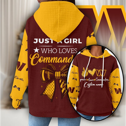 Premium NFL X WAS Women's Waffle Hoodie NDT NHM