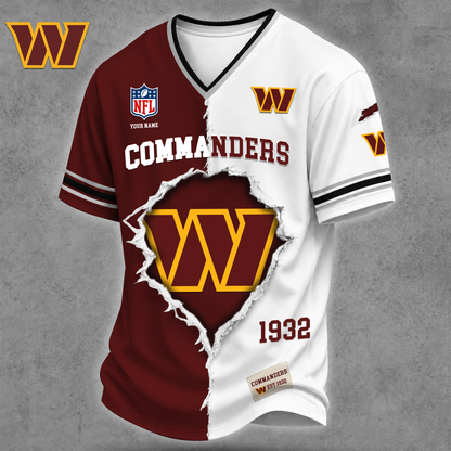Premium NFL X WC Game Day Streetwear V-neck  Shirt NDT VHM 040626