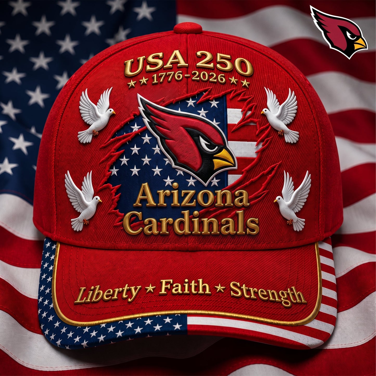 Premium NFL x AC 250 Years Anniversary Of Freedom Cap V2  260626