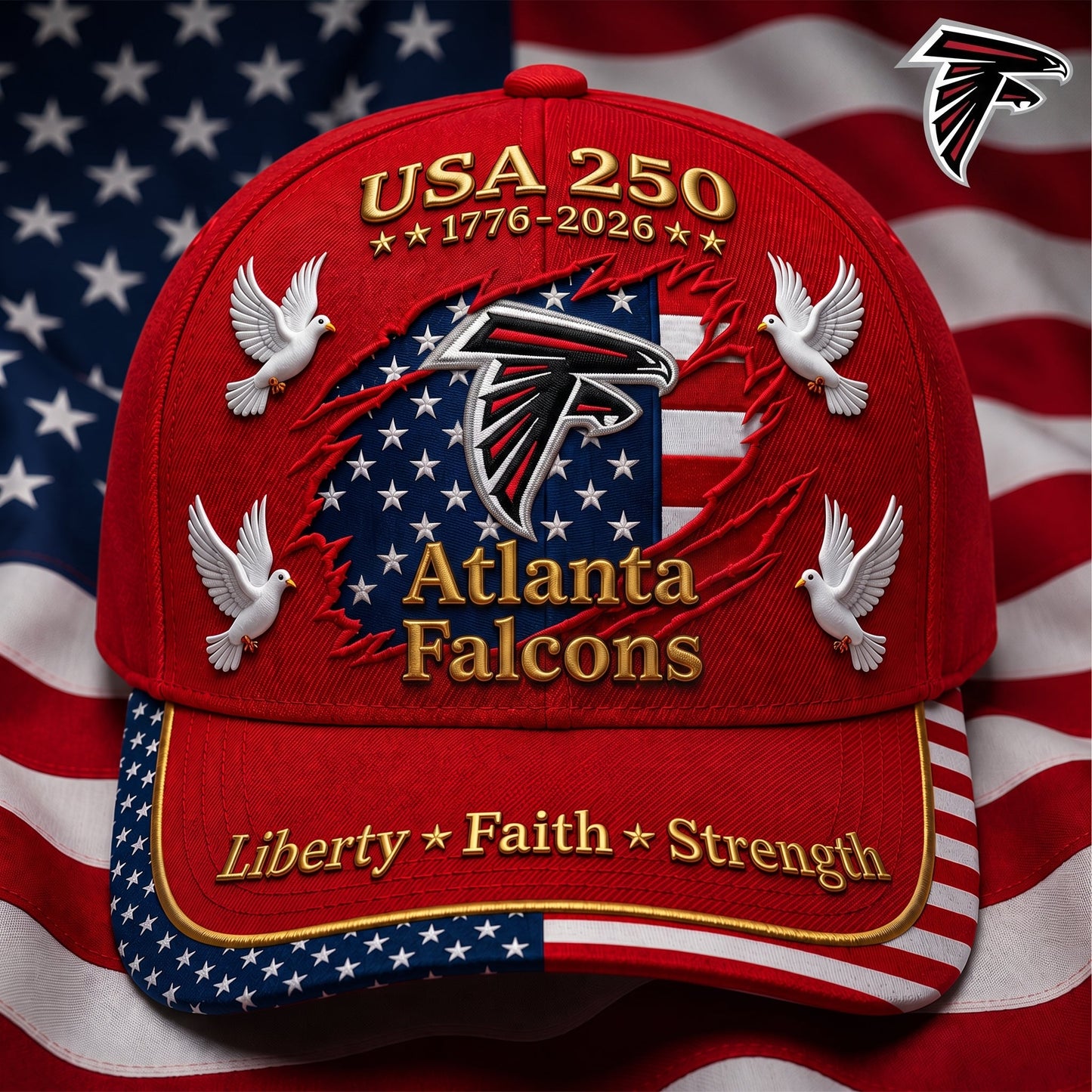 Premium NFL x AF 250 Years Anniversary Of Freedom Cap V2  260626