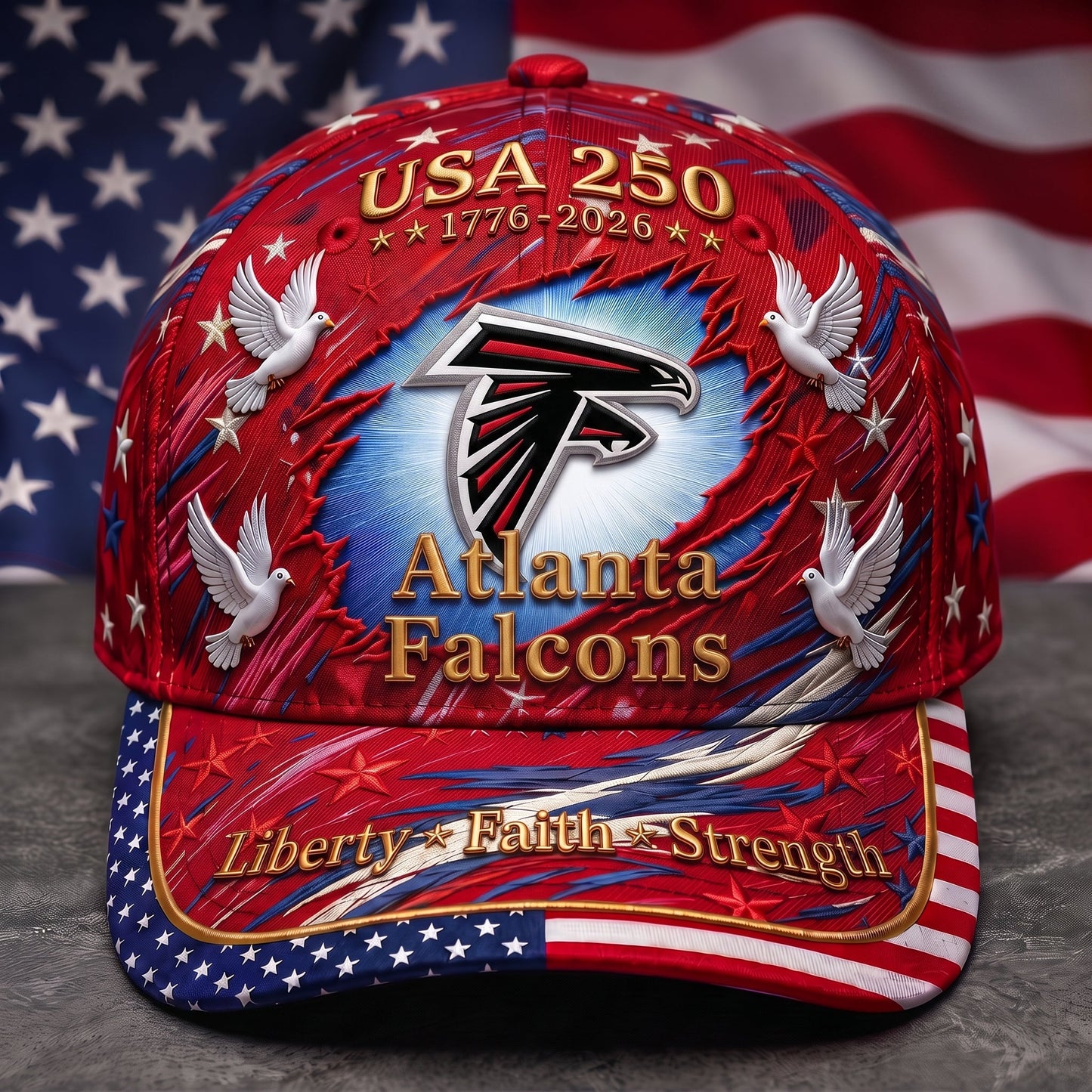 Premium NFL x AF 250 Years Anniversary Of Freedom Cap V4  260626