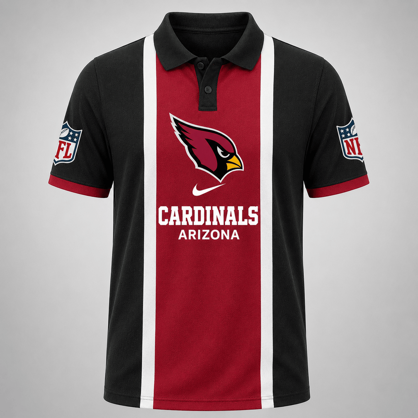 Premium NFL x ARI Sports Inspired Vertical Stripe Polo 250626