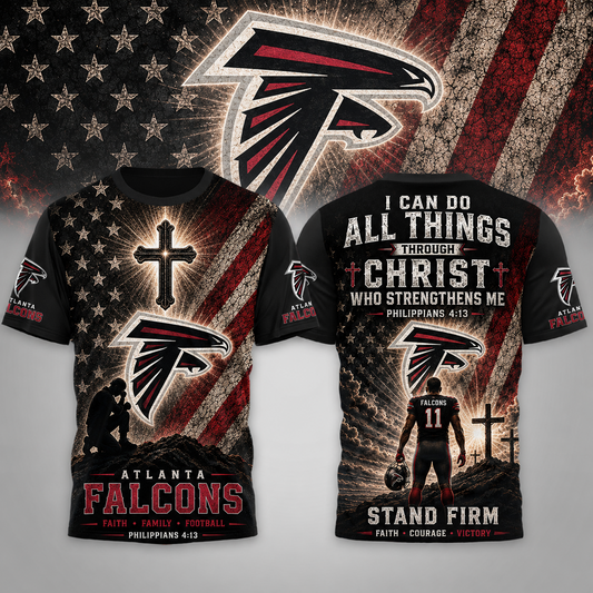 Premium NFL x ATL Faith Family 3D Shirt