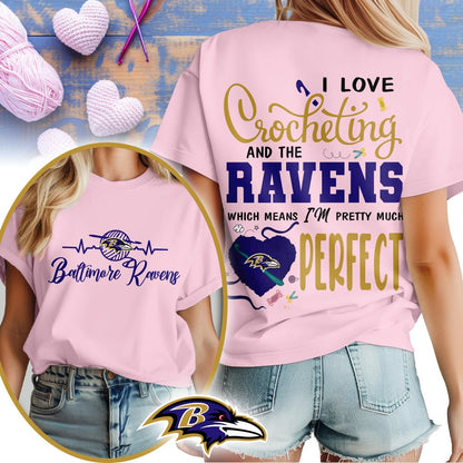 Premium NFL x BAL Crochet Fan 3D Shirt NDT NHM 2810
