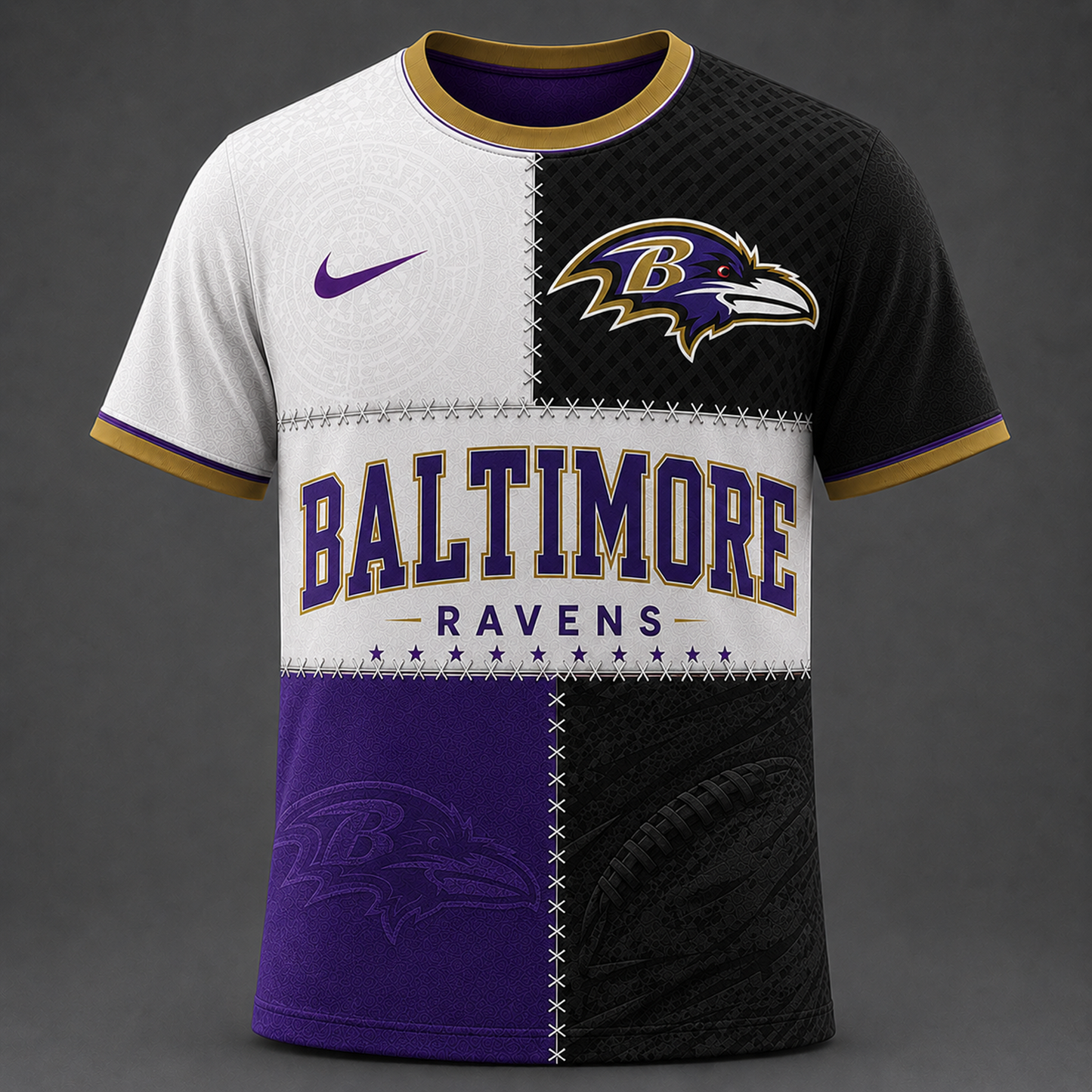 Premium NFL x BAL Team Inspired T-Shirt 250626