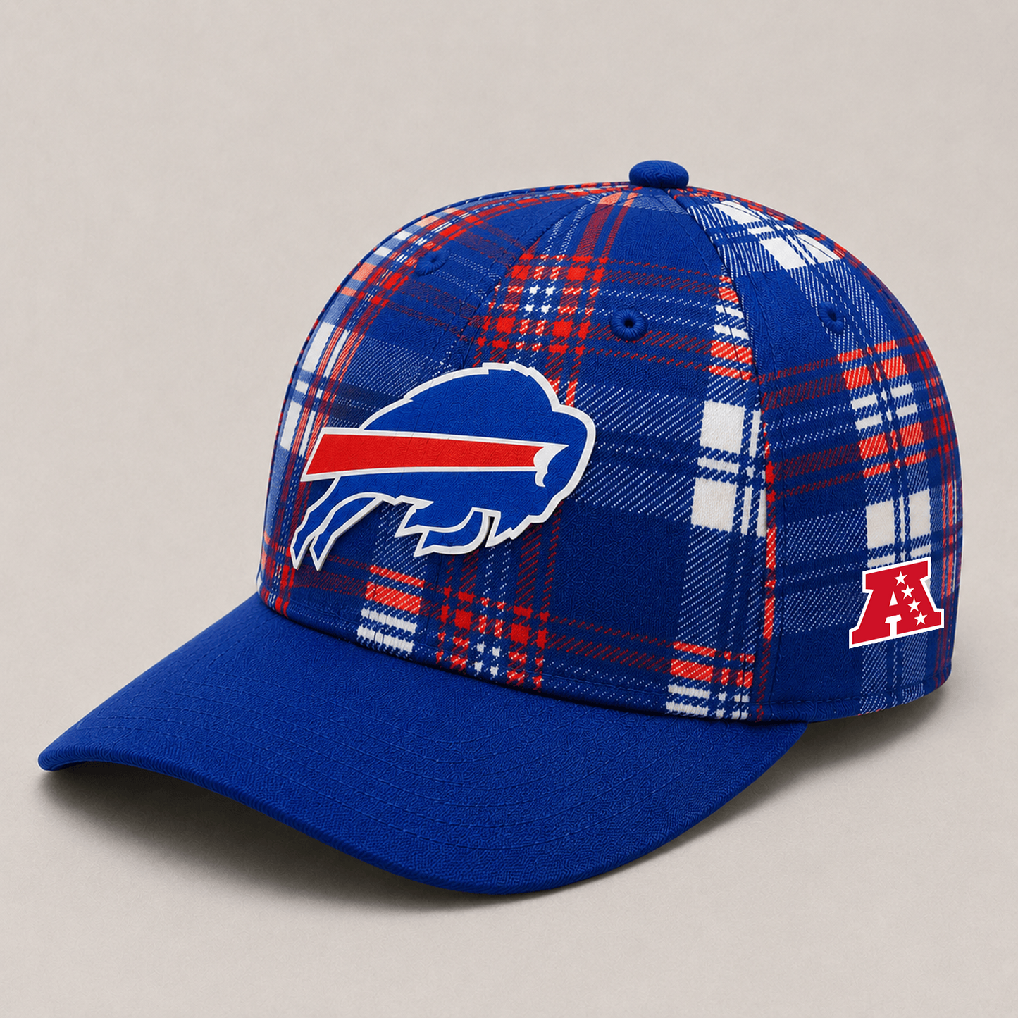 Premium NFL x BUF Plaid Game Day Style cap