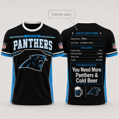 Premium NFL x CAR Funny Personalized Health Check Form 3D Shirt Football Enthusiasts 040726