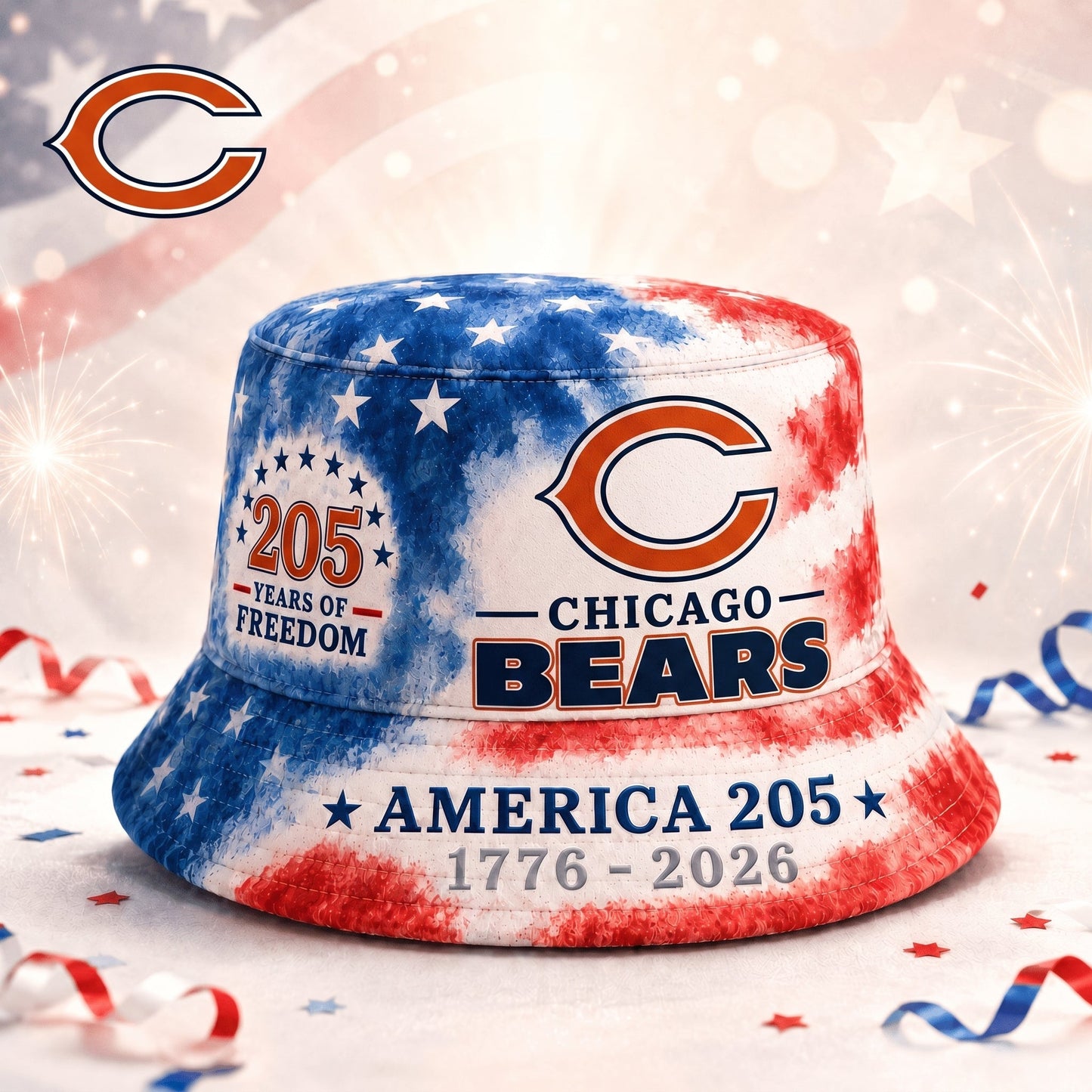 Premium NFL x CB 250 Years Of Freedom Bucket Hat 120625