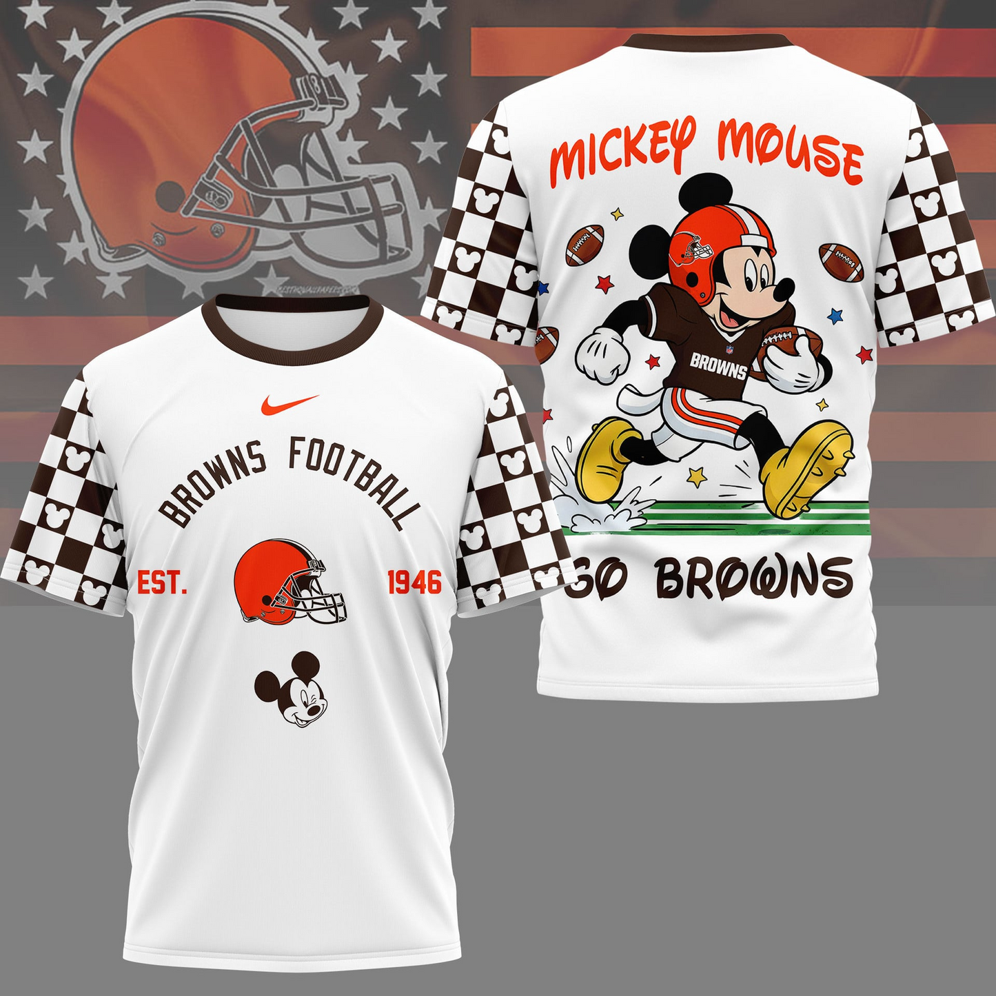 Premium NFL  x CB Mouse Football 3D Shirt NDT VHM