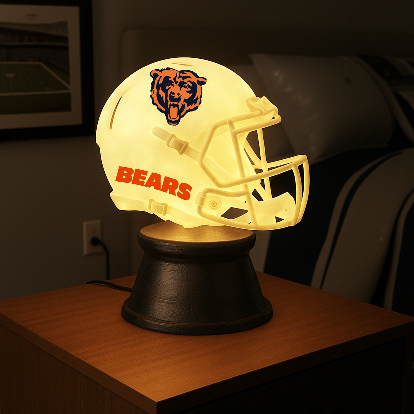 Premium NFL x CHI LED Helmet Night Light DATND TANTD