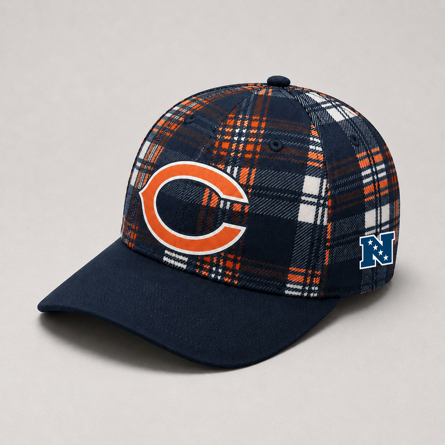 Premium NFL x CHI Plaid Game Day Style cap
