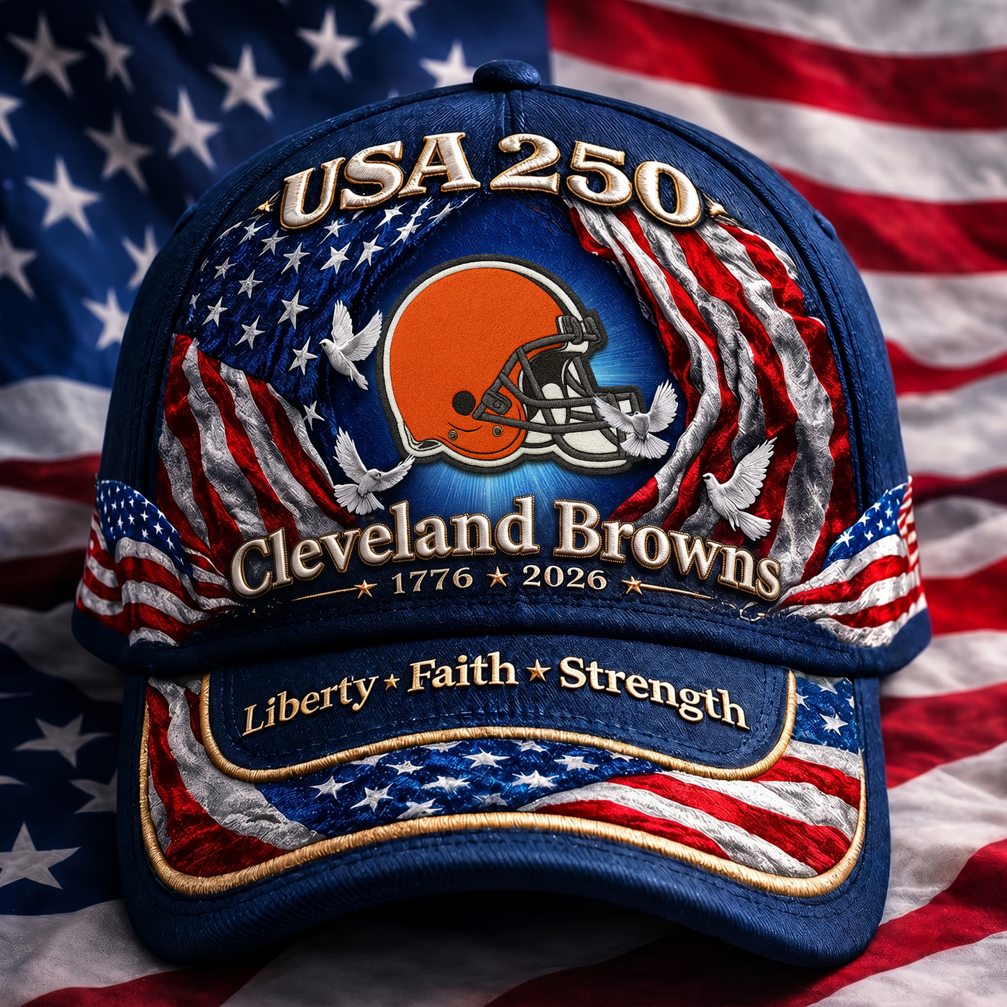 Premium NFL x CLE 250 Years  Anniversary Of Freedom  Cap 220626