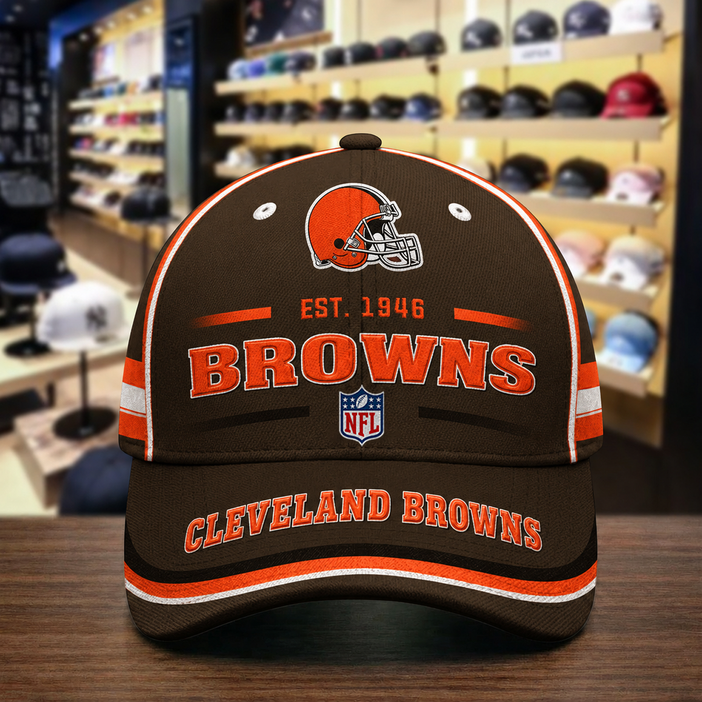 Premium NFL x CLE Cap For Fan 230626