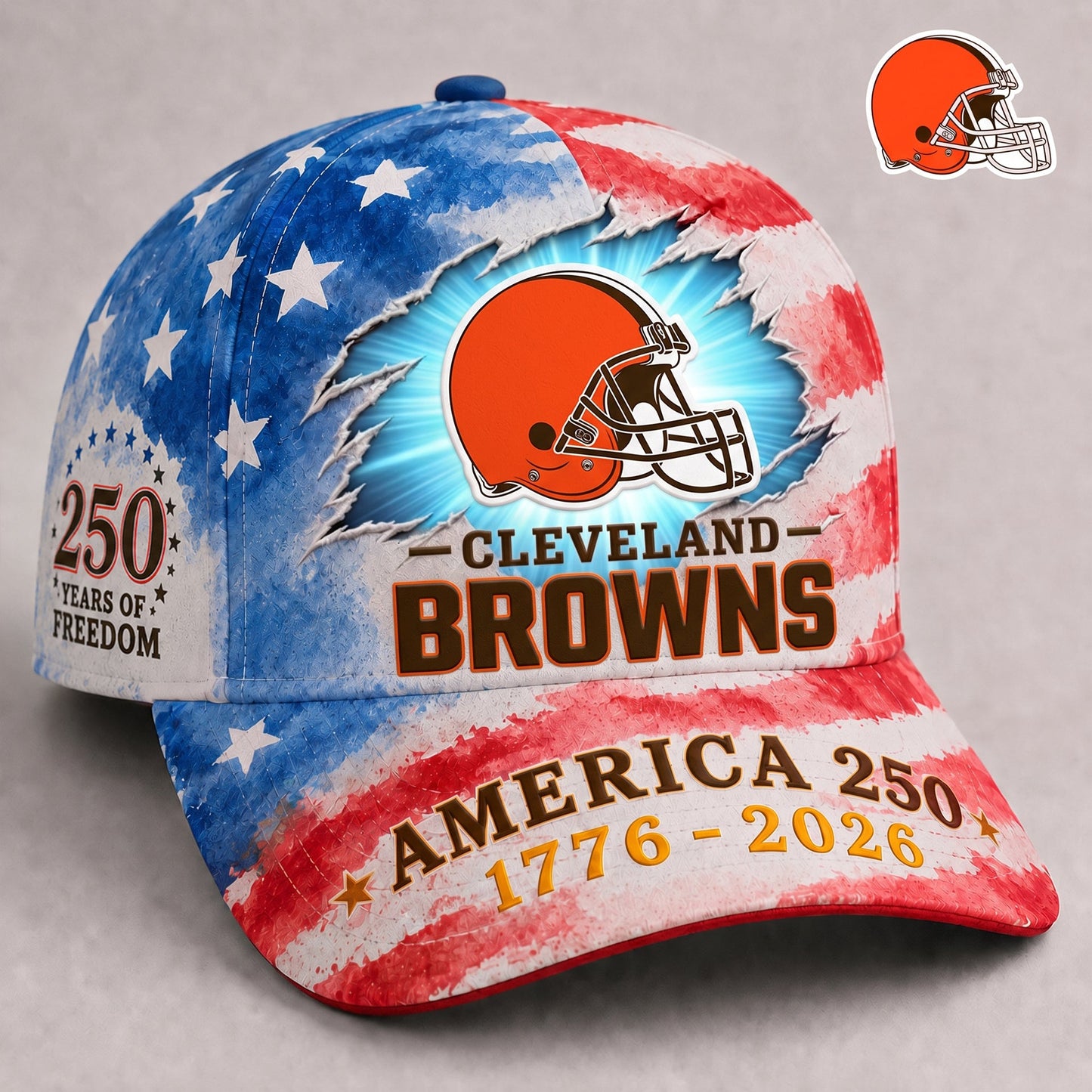 Premium NFL x CLE EXCLUSIVE 250 Years Anniversary Of Freedom Cap 270626