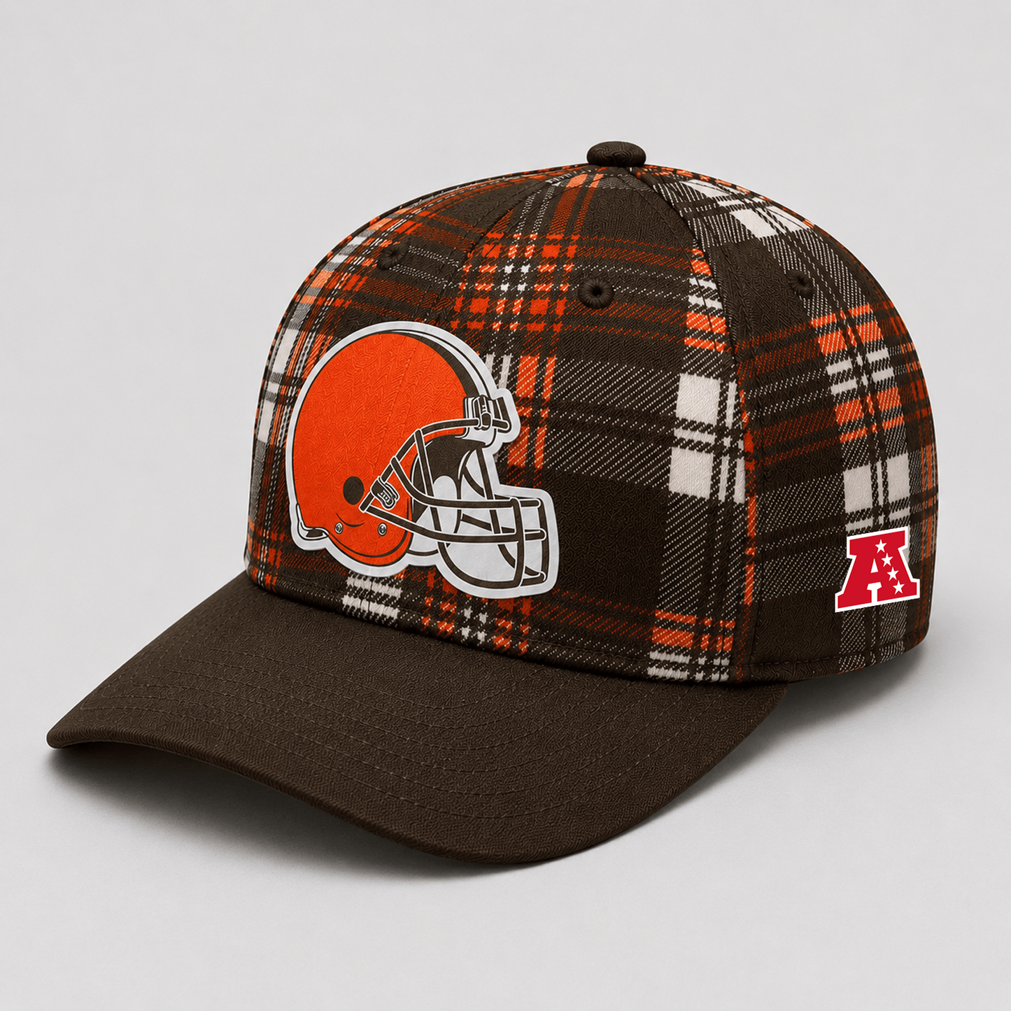 Premium NFL x CLE Plaid Game Day Style cap