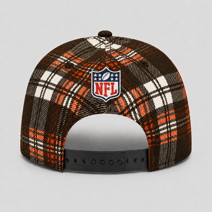 Premium NFL x CLE Plaid Game Day Style cap