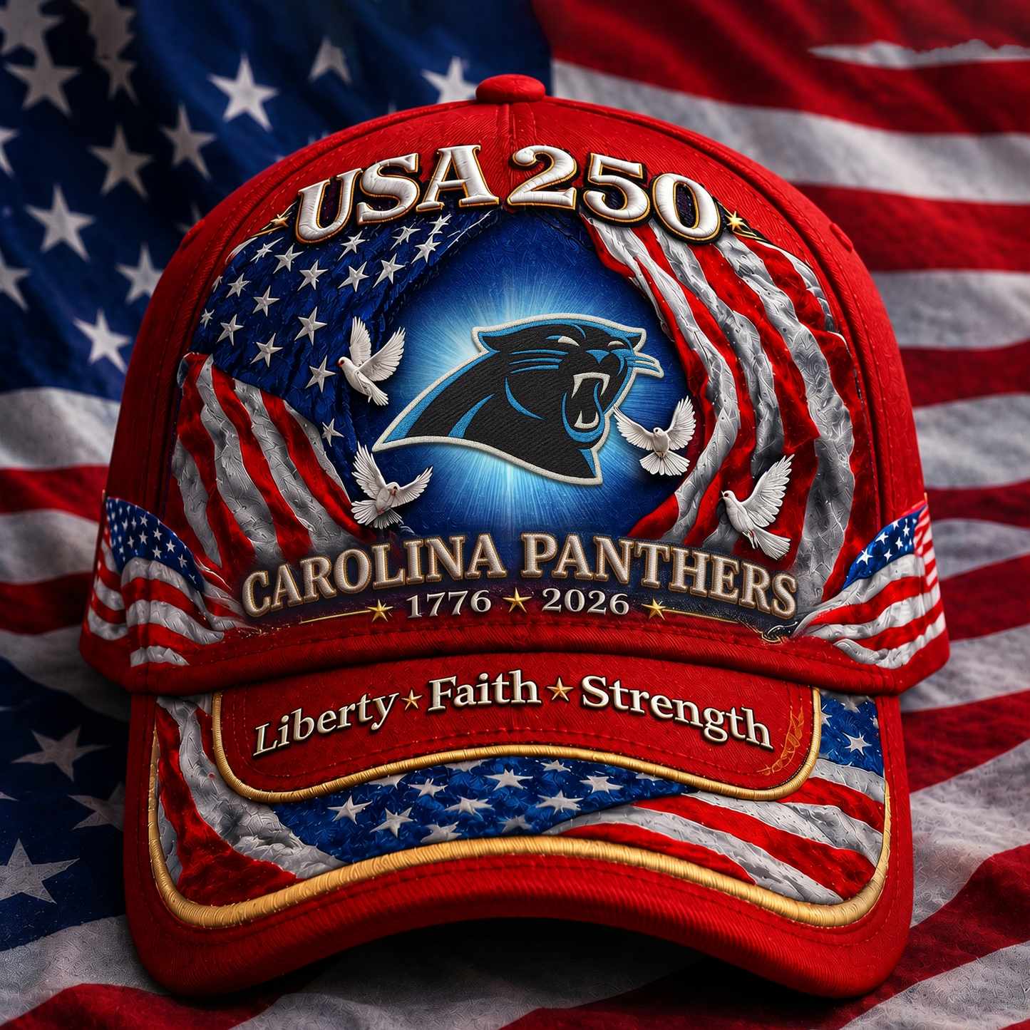 Premium NFL x CP 250 Years  Anniversary Of Freedom  Cap 220626