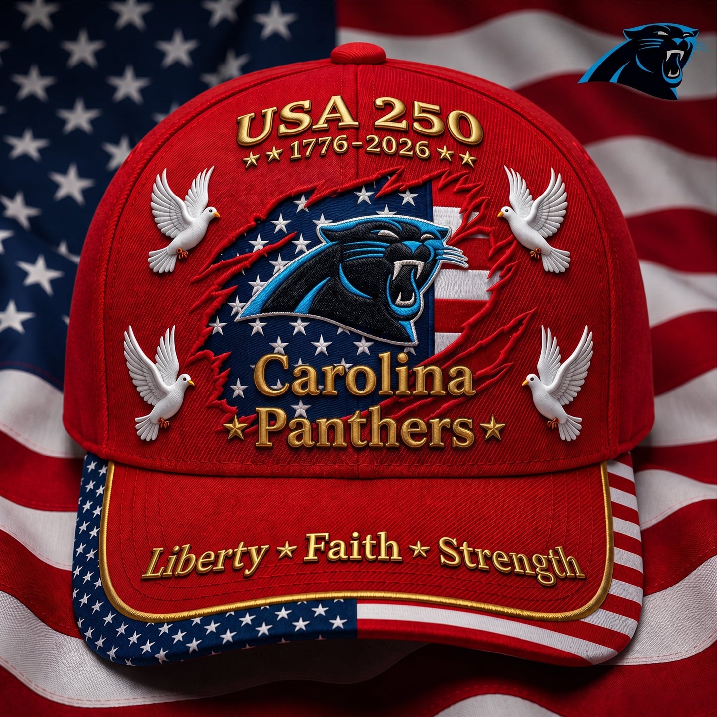 Premium NFL x CP 250 Years Anniversary Of Freedom Cap V2  260626