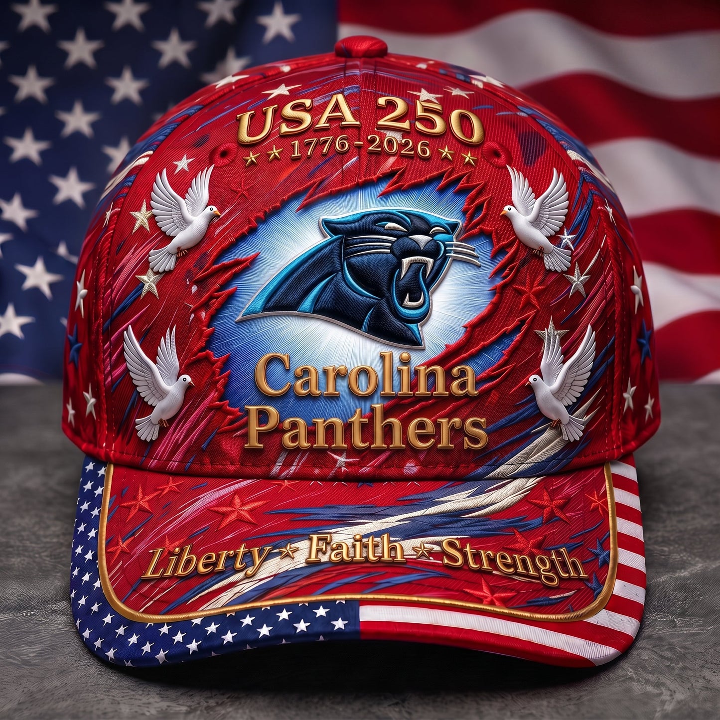 Premium NFL x CP 250 Years Anniversary Of Freedom Cap V4  260626