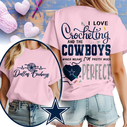 Premium NFL x DAL Crochet Fan 3D Shirt NDT NHM 2810