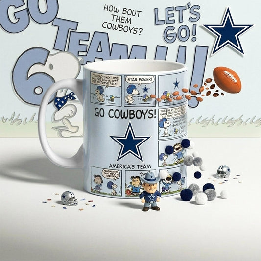 Premium NFL x DAL Peanuts Comic Mug NDT NHM 210426