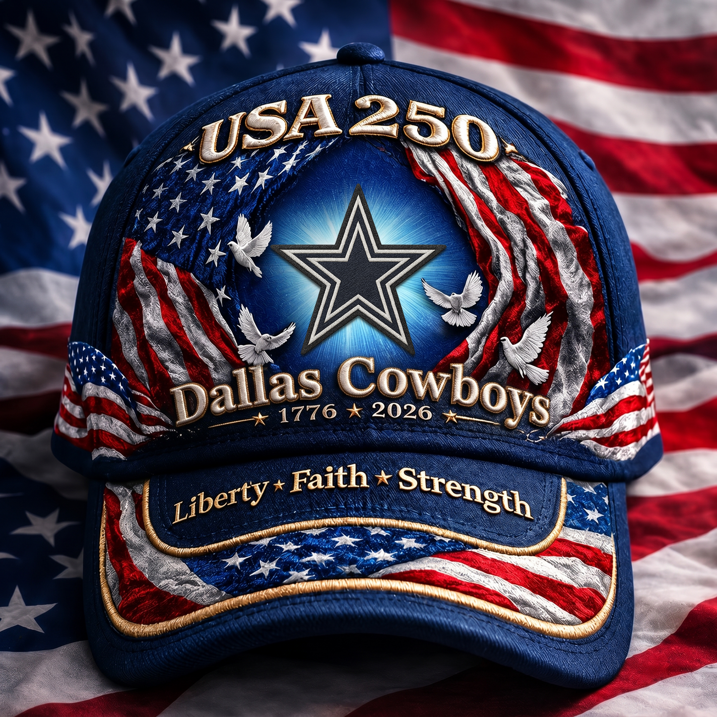 Premium NFL x DC 250 Years  Anniversary Of Freedom  Cap 220626