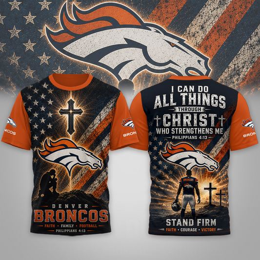 Premium NFL x DEN Faith Family 3D Shirt