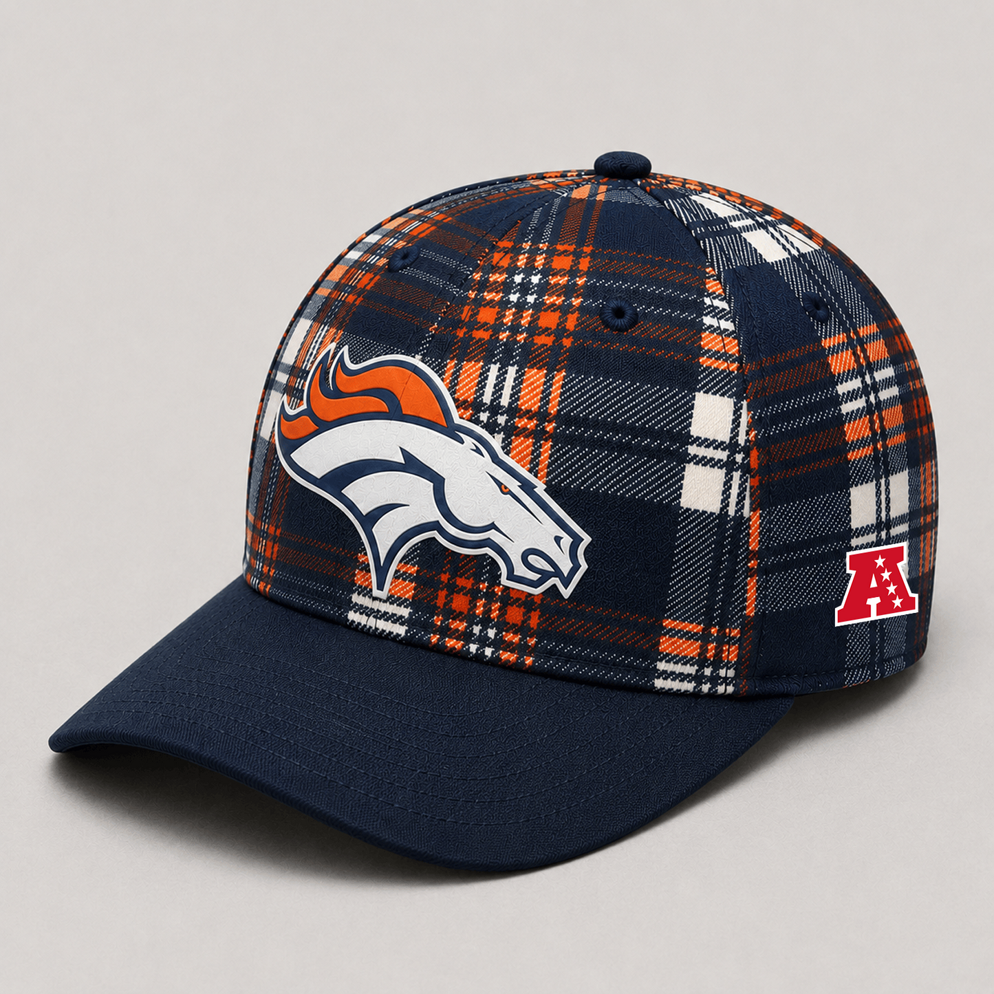 Premium NFL x DEN Plaid Game Day Style cap