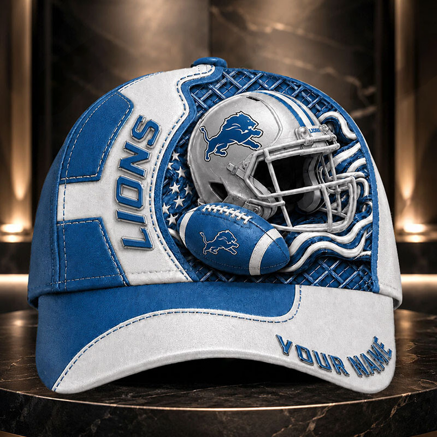 Premium NFL x DET 3D Custom Cap DATND TANTD 280526