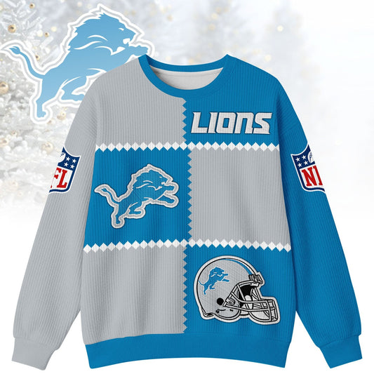 Premium NFL x DET Cozy Holiday SweatShirt NDT NHM