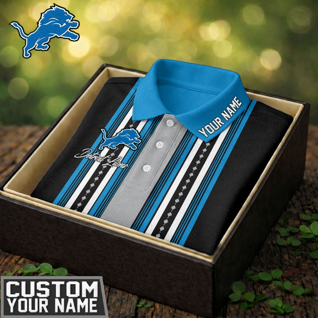 Premium NFL  x DET V Legacy Sport Custom Polo NDT VHM