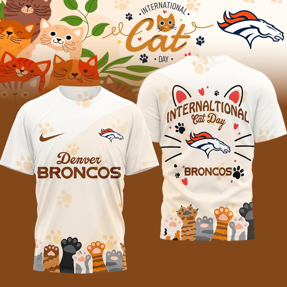 Premium NFL x Denver Broncos International Cat Day 3D Shirt NDT LVH