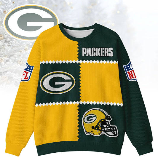 Premium NFL x GB Cozy Holiday SweatShirt NDT NHM