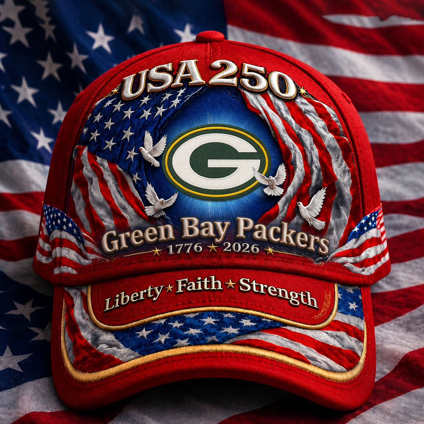 Premium NFL x GBP 250 Years  Anniversary Of Freedom  Cap 220626